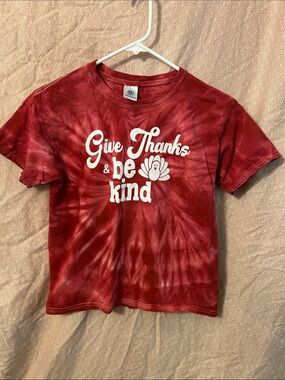 Be Kind Thanksgiving Youth T-shirt Red Medium